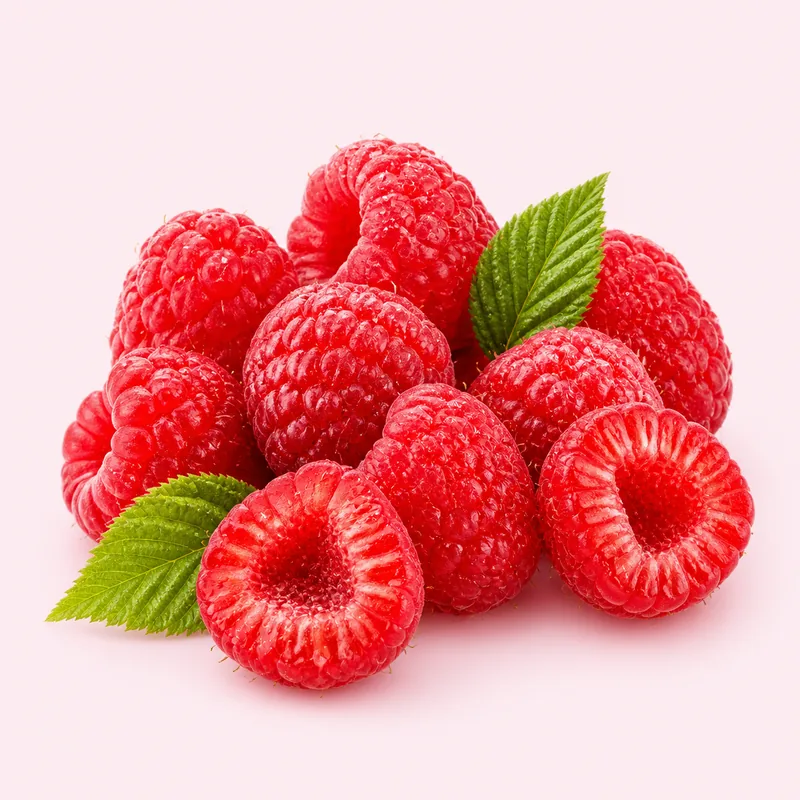 Verse sappige frambozen